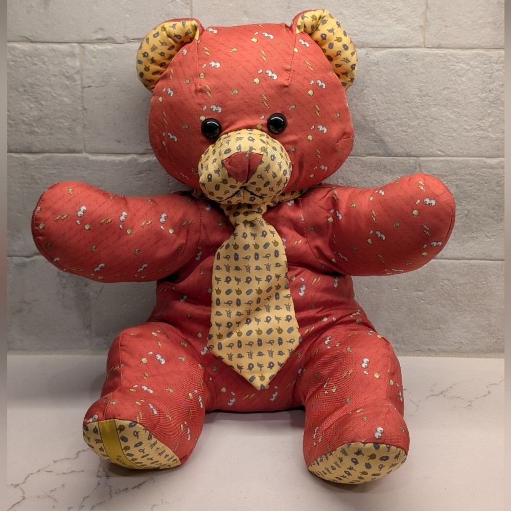 Salvatore Ferragamo Teddy Bear - GUC - 10x12 Inches Sitting